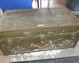 Vintage Army trunk