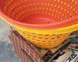 Vintage laundry baskets