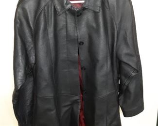 Women's leather coat