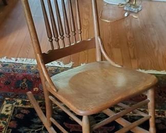 Atq Oak Rocking Chair