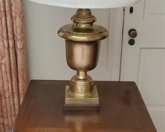 Chippendale Style Table Brass Lamp