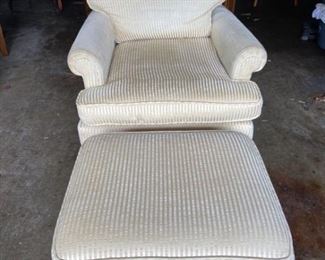 Club Chair with Footrest