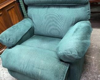 LaZBoy Green Upholstered Recliner