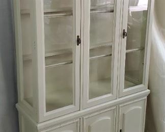 Painted Wood China Cabinet