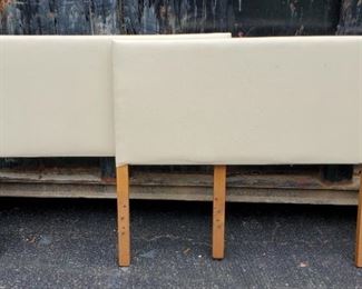 Vtg Twin Covered Headboards