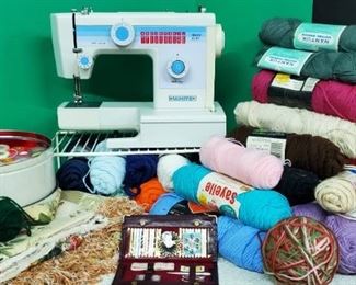 White Sewing Machine Yarn 