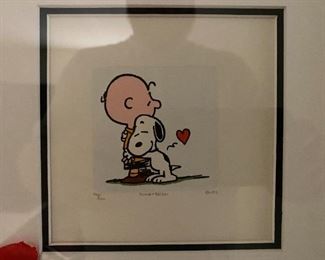 Sowa & Reiser colorized etching - Charlie Brown