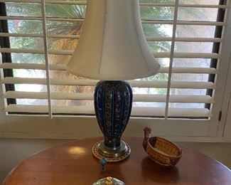 Cloisonné based lamp
