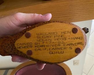 Mallard Hen Sugar Pine 