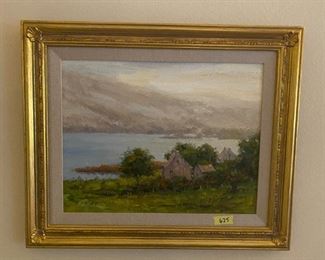 Oil "Emerald Isle"  signed Eric Michaels