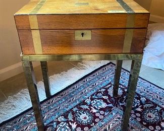 Brass based field desk