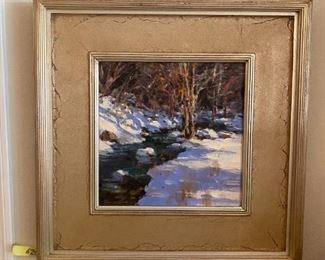 Oil, "Early Morning" signed, Don Brackett