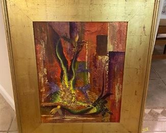 Acrylic "Sweet Nectar" signed Glenda Angulo-Roark