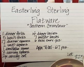 Easterling Sterling Flatware