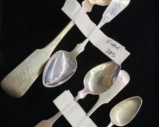 Sterling and coin silver spoons