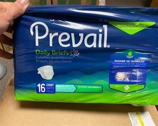 5 Packs 16 Count Prevail Daily Briefs Diapers Size Small