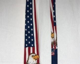 Patriotic Eagle Mens Neck Tie