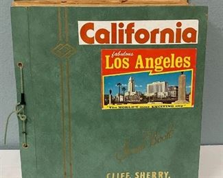 Large Vintage 1970s Vacation Scrapbook
