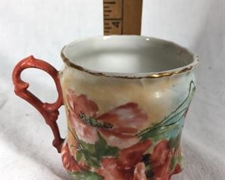 Antique Bavarian Floral Coffee Tea Cup