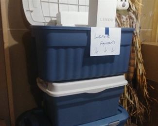 Lenox collection of Santas & snowmen