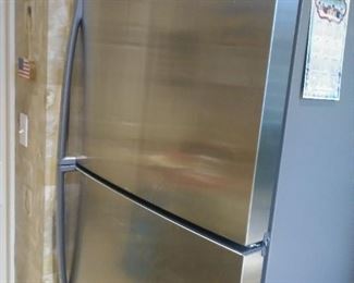 Stainless steel fridge