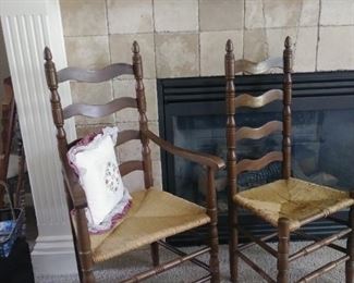 Ladder back chairs