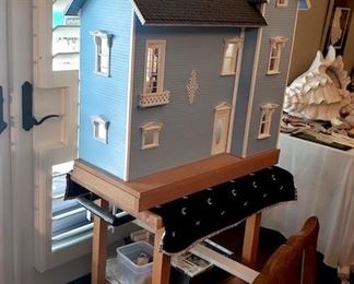 Doll Miniature House and lots of accessories and decorations.