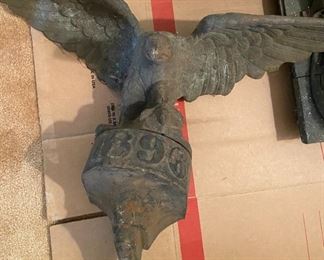 This piece was on the top of the greenhouse boiler at Wertz Florist