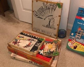 Vintage games, paper doll set