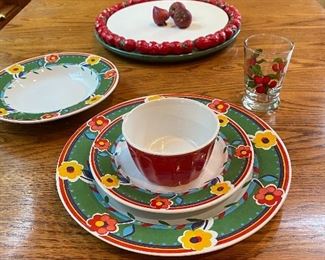 Colorful Dinner Ware, Gibson