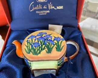 Charlotte Di Vita Collections, Hand Painted Tea Pots, Numbered/Case Tag