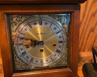 Howard Miller Mantel Clock, Chimes, Works! With Key