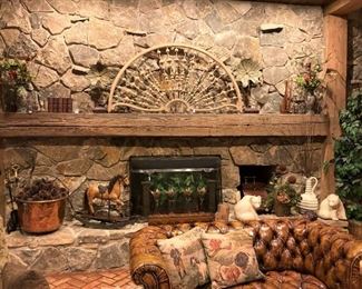 Fabulous fireplace and accessories