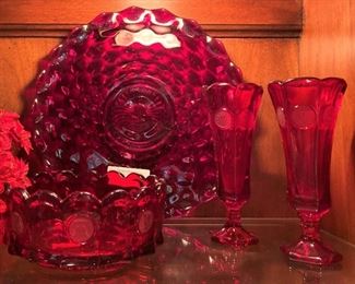 Red glassware