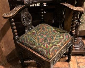 Antique corner chair