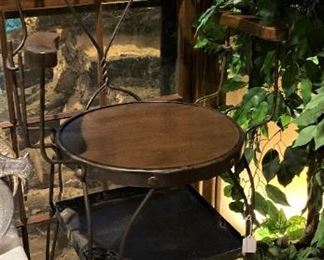 Antique shoe shining chair