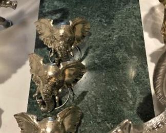 Arthur Court elephant cheese server