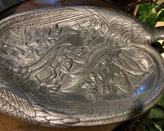 Large metal ware platter
