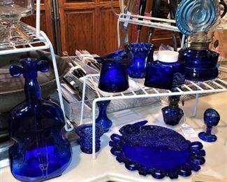 Cobalt blue glassware 