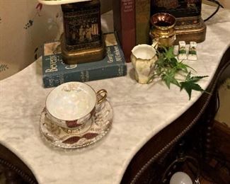Marble top antique table