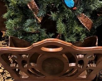 Wreath with a western belt and turquoise buckle