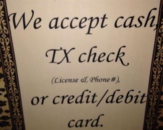 There is a fee for use of card.