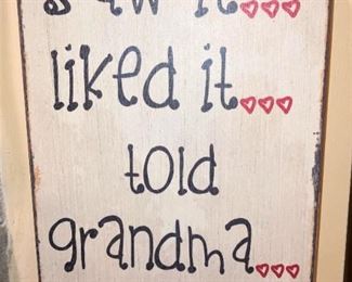 Grandmothers do that!!