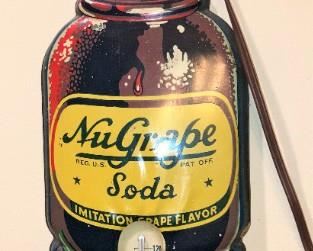 Vintage NuGrape Soda thermometer