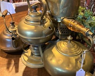 Brass tea kettles