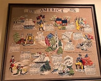 Hand-stitched calendar