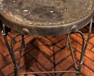 Vintage metal stool
