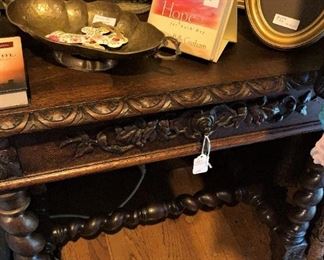 Barley twist antique table