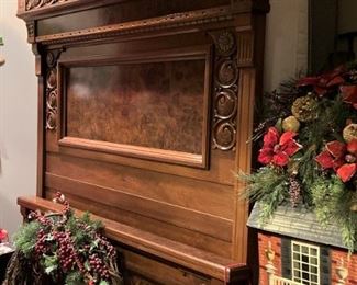 Another antique bed & footboard