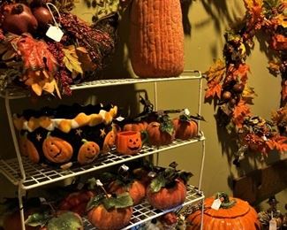A bounty of fall decorations